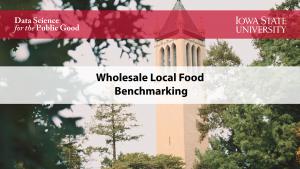 Wholesale Local Food Benchmarking